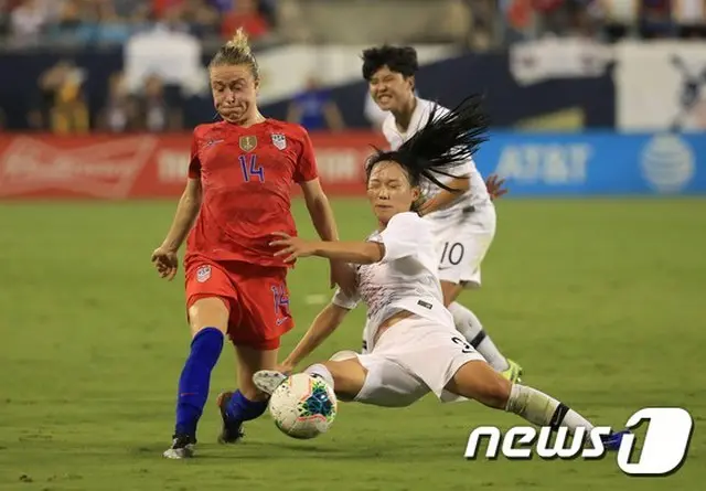 韓国女子サッカー代表チーム、世界最強の米国に完敗（提供:news1）