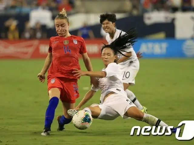 韓国女子サッカー代表チーム、世界最強の米国に完敗（提供:news1）