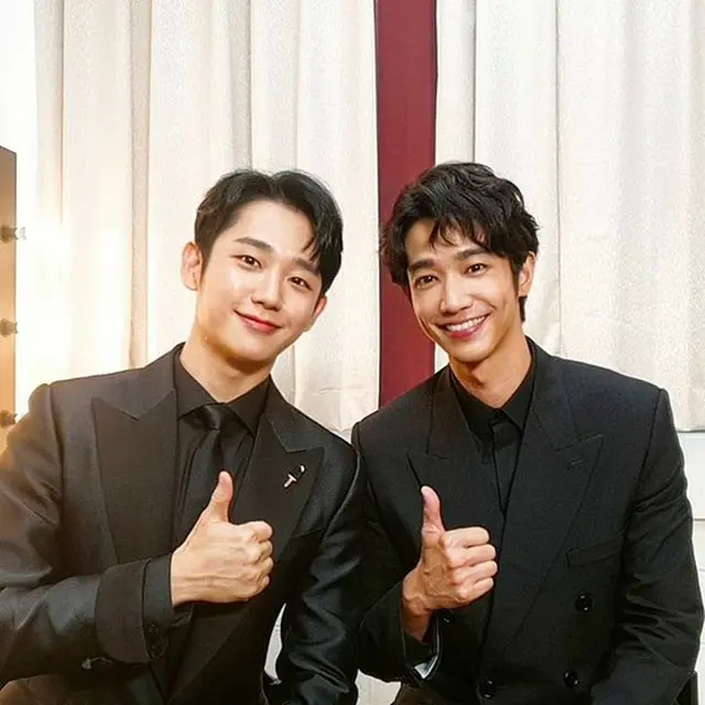 韓国を代表する俳優チョン・ヘインと、台湾を代表する俳優リウ・イーハオの2ショットが話題になっている。（写真提供:OSEN）