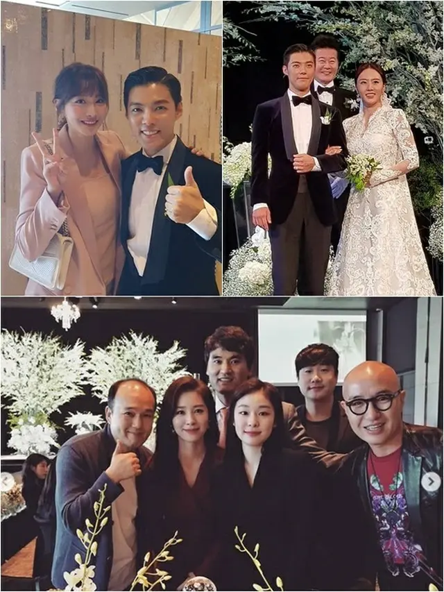 KangNam＆イ・サンファの結婚式には芸能界とスポーツ界のスターたちが多数出席した。（提供:News1）