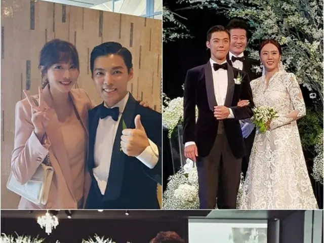 KangNam＆イ・サンファの結婚式には芸能界とスポーツ界のスターたちが多数出席した。（提供:News1）