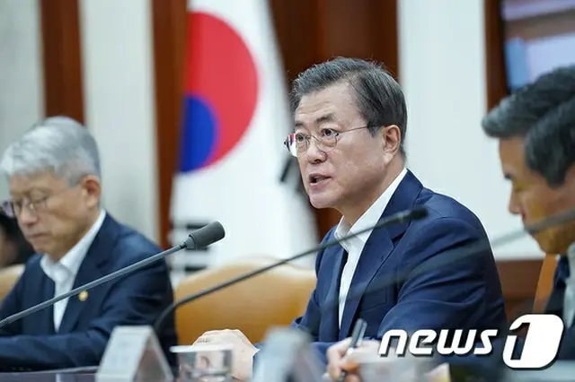 17日、韓国の政府庁舎での文在寅（ムン・ジェイン）韓国大統領（提供:news1）