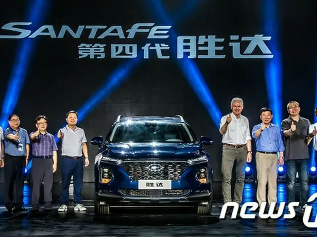現代自動車が中国の海南島で4月13～14日に開いた新車発表会の様子（提供:news1）