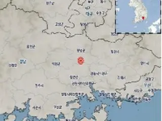 韓国南部でＭ３．４の地震　被害ない模様