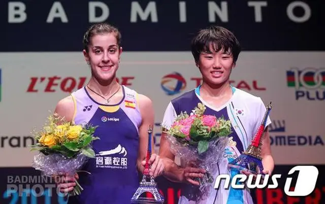 ＜バドミントン＞“17歳”アン・セヨン、リオ五輪チャンピオン破りフランスOP優勝（提供:news1）