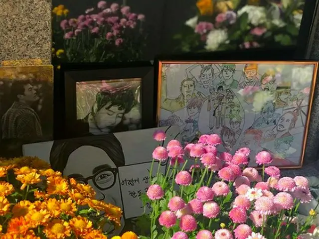 俳優イ・ギュハンとチョン・ウヒ、故キム・ジュヒョクの墓参りを報告（画像:OSEN）
