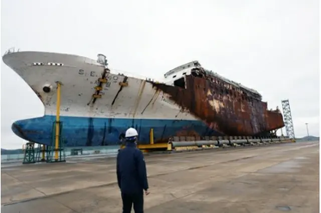 セウォル号の船体（資料写真）＝（聯合ニュース）