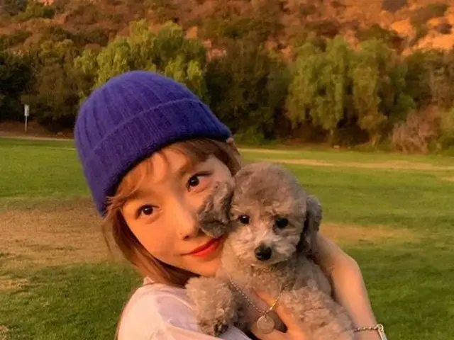 テヨン、愛犬と旅行へ(提供:OSEN)