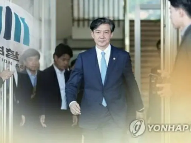 チョ国氏＝（聯合ニュースTV）