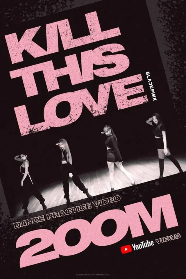 「BLACKPINK」の「KILL THIS LOVE」の振付映像が、再生回数2億回を突破した。（提供:OSEN）