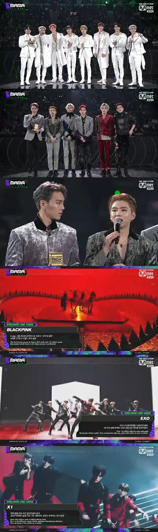 【2019 MAMA】「ATEEZ」「MONSTA X」から「X1」まで、ワールドワイドfan’s チョイス賞受賞（提供:news1）