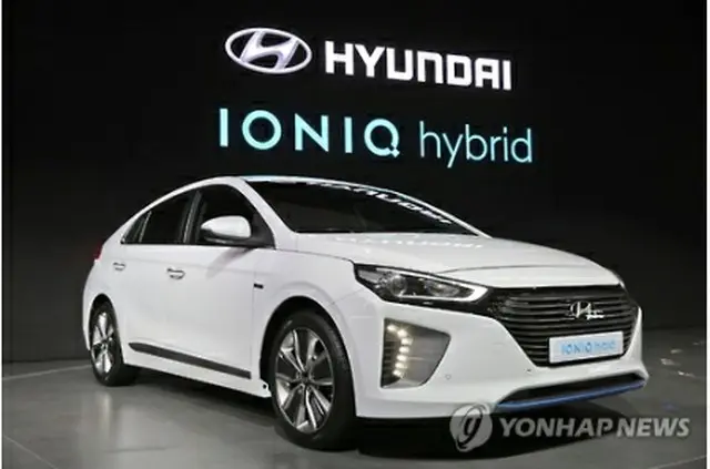 現代自動車の「アイオニック・ハイブリッド」（同社提供）＝（聯合ニュース）≪転載・転用禁止≫