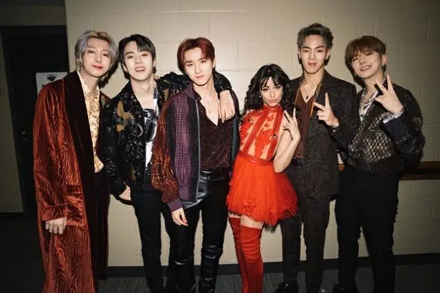 「MONSTA X」、カミラ・カベロと再会=「Jingle Ball」のバックステージ写真を公開（提供:OSEN）