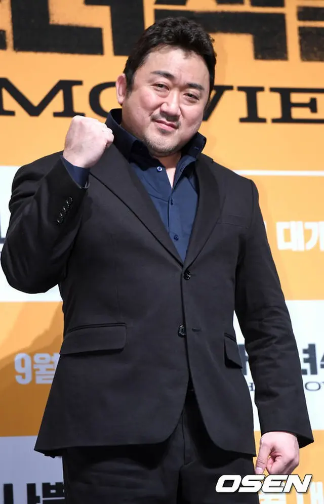 12月映画俳優ブランド評判で1位に輝いた俳優マ・ドンソク。（提供:OSEN）