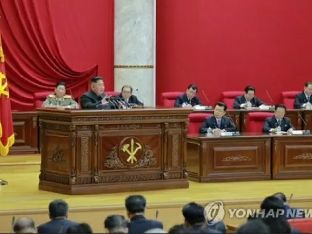 北朝鮮の朝鮮中央テレビは党中央委員会総会が２８日に平壌で招集されたと報じた＝（聯合ニュース）≪転載・転用禁止≫