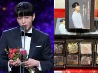 キム・ミョンス（INFINITE・エル）、ドラマ「おかえり」撮影現場に感謝の“受賞トック”を差し入れ
