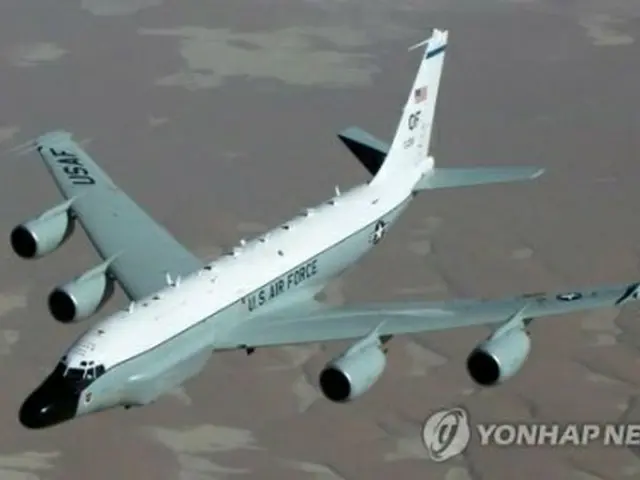 米空軍の偵察機RC135W（米空軍HPより）＝（聯合ニュース）