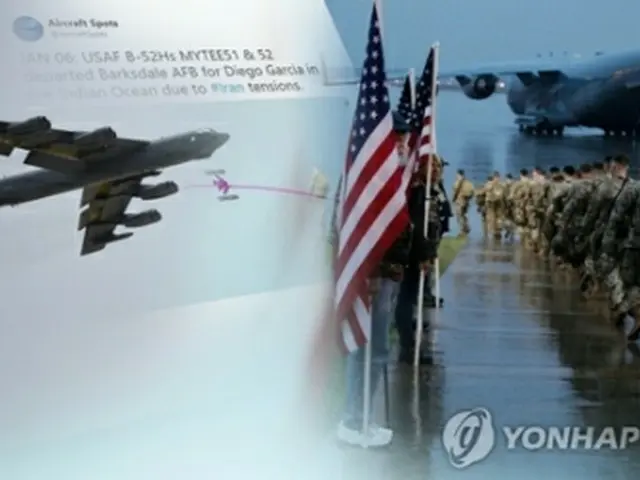米国はイランの報復に備えて警戒態勢を強化している（コラージュ）＝（聯合ニュースＴＶ）