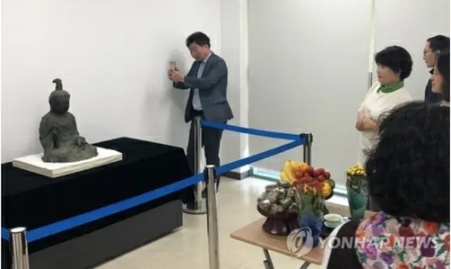 観世音菩薩坐像（瑞山浮石寺仏像奉安委員会提供）＝（聯合ニュース）≪転載・転用禁止≫