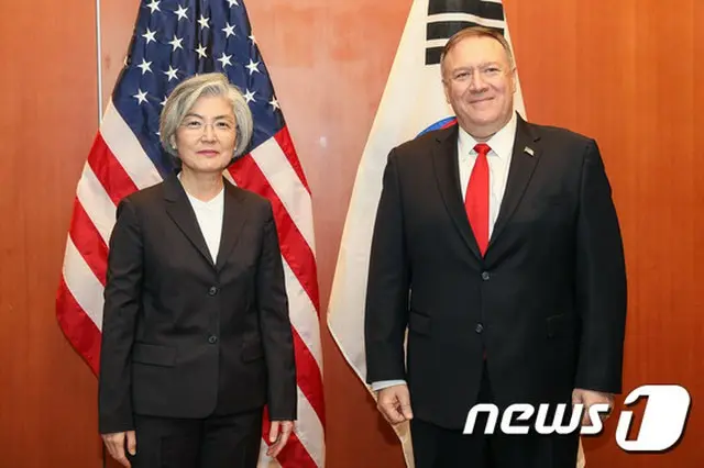 韓国外相、南北協力に関し米外相と意見交換 「米、韓国の意思に理解示した」（画像:news1）