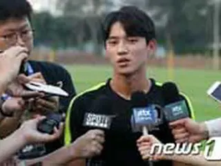 ＜サッカー五輪予選＞韓国MFチョン・スンウォン、ウズベク戦控え「ゴール決めてセレモニーを」