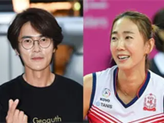 女子バレーボール選手ハン・ソンイ、恋人で俳優チョ・ドンヒョクが試合会場で応援