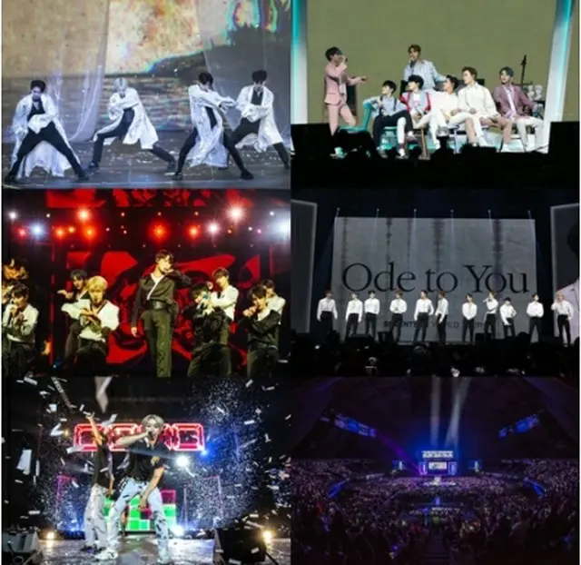 SEVENTEENがワールドツアーの北米公演を終えた（所属事務所提供）＝（聯合ニュース）≪転載・転用禁止≫