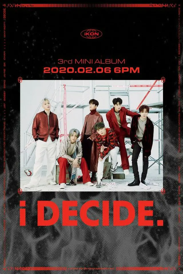 「iKON」、6人組のポスター初公開＝YG「すべての力量を注ぐ…ファンに感謝」（提供:OSEN）