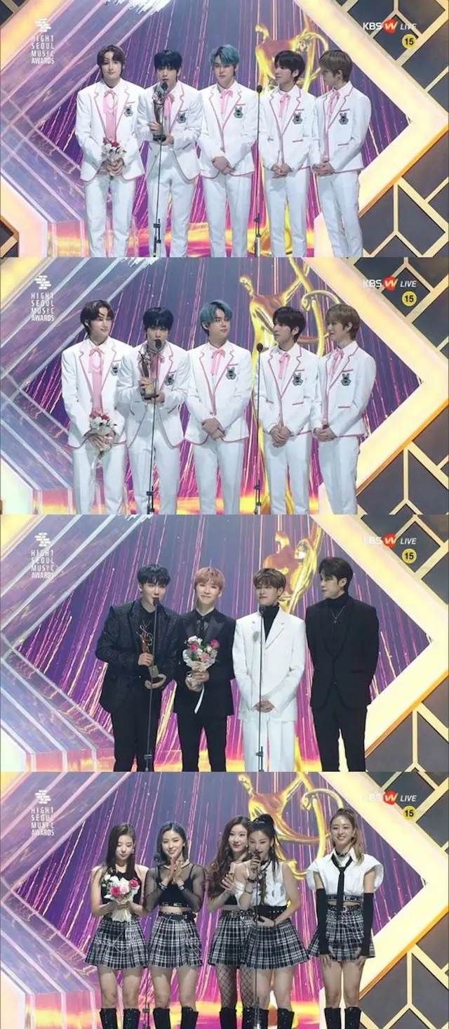 「TXT」＆「AB6IX」＆「ITZY」、新人賞に輝く＝「第29回ハイワンソウル歌謡大賞」。（提供:OSEN）