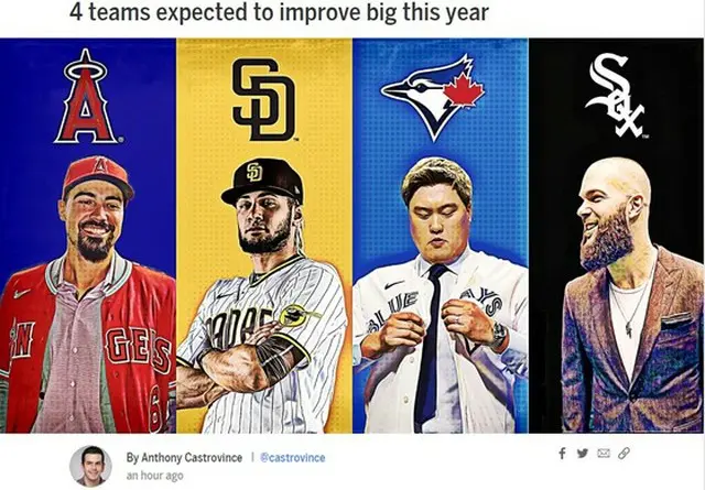 リュ・ヒョンジン加入のブルージェイズ、今シーズン79勝を予想＝MLB.com（画像:news1）
