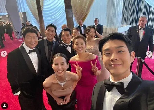 「パラサイト」出演の女優パク・ソダム、“先輩たちが撮った”アカデミー賞の写真を公開（提供:OSEN）
