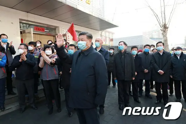 去る10日、中国北京の病院などを訪れた習近平中国国家主席（提供:news1）