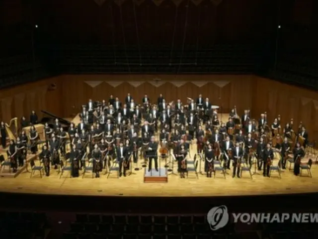 京畿フィルハーモニー管弦楽団（京畿道文化の殿堂提供）＝（聯合ニュース）≪転載・転用禁止≫