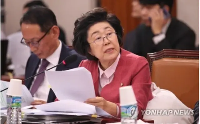国情院から北朝鮮に関する報告を受けた最大野党・未来統合党の李恩宰（イ・ウンジェ）議員（資料写真）＝（聯合ニュース）