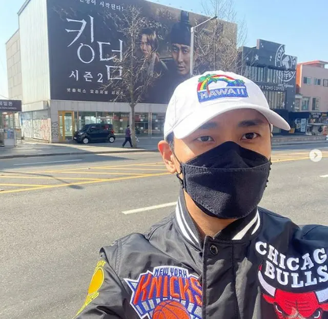 俳優チュ・ジフンがマスクをつけた近況を公開した。（提供:OSEN）