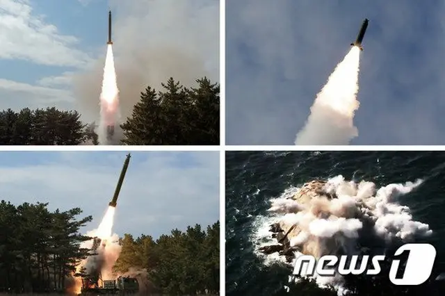 北朝鮮、飛翔体3発発射＝韓国軍（画像:news1）