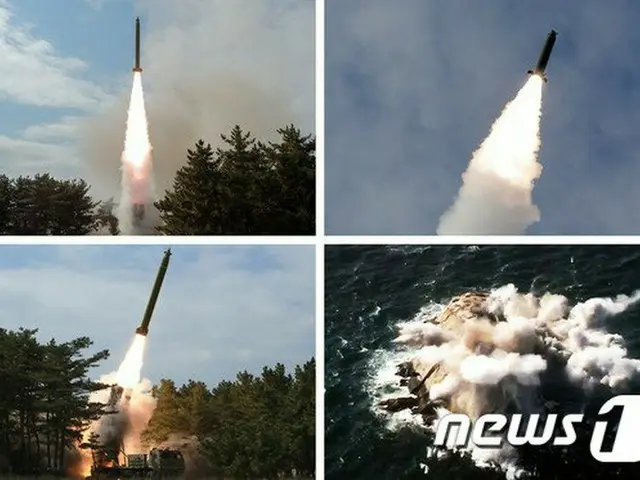 北朝鮮、飛翔体3発発射＝韓国軍（画像:news1）