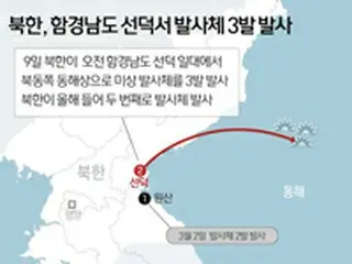 北朝鮮の飛翔体発射、冬季訓練の一環と分析＝韓国軍
