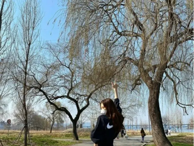 韓国女優チン・アルムが、運動に精を出している近況を伝えた。（画像提供:OSEN）