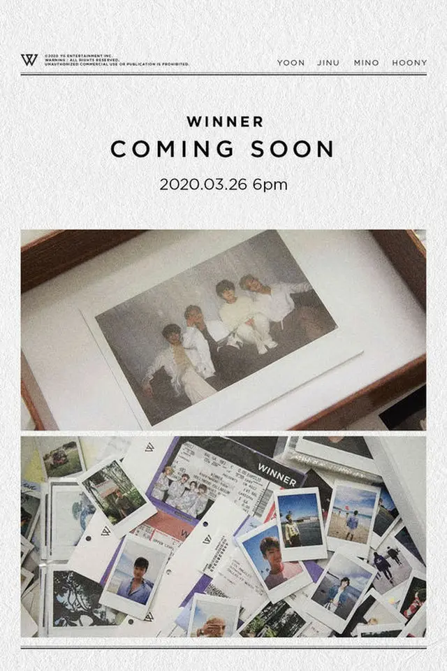 「WINNER」、26日の新曲発表を予告＝“COMING SOON”ポスター公開（提供:OSEN）