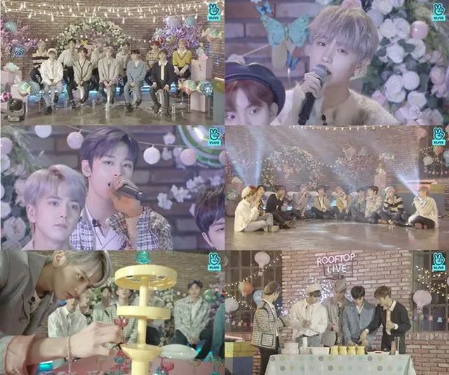 「THE BOYZ」が14日午後、公式NAVER V LIVEで「THE BOYZ× Rooftop Live」を行った。（提供:OSEN）
