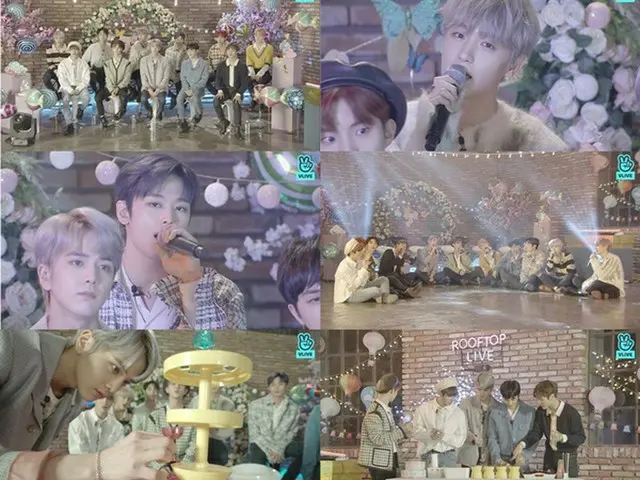 「THE BOYZ」が14日午後、公式NAVER V LIVEで「THE BOYZ× Rooftop Live」を行った。（提供:OSEN）