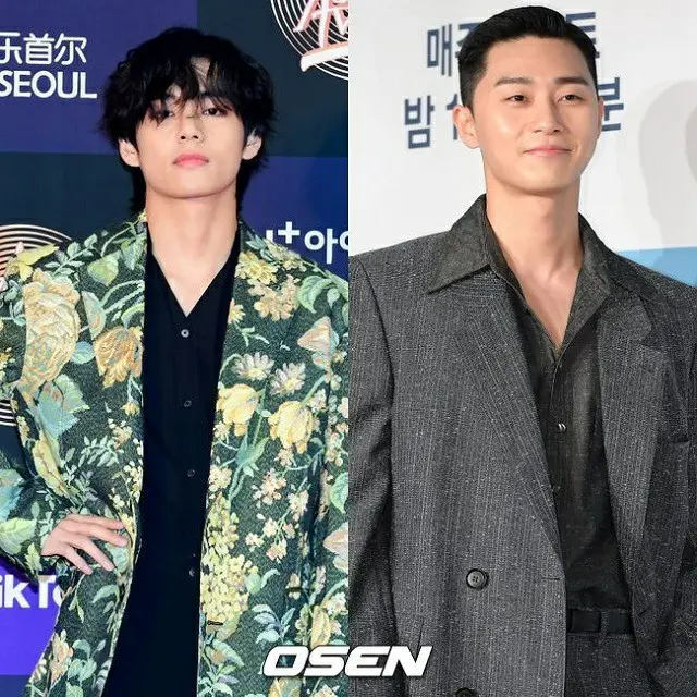 V（防弾少年団）、パク・ソジュンの応援で「梨泰院クラス」の撮影現場を訪問（提供:OSEN）
