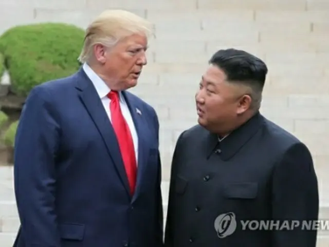 トランプ大統領と金委員長＝（聯合ニュース）