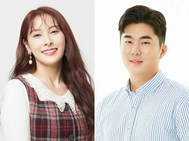 「KARA」出身の女優パク・ギュリとソン・ジャホ代表。（提供:News1）