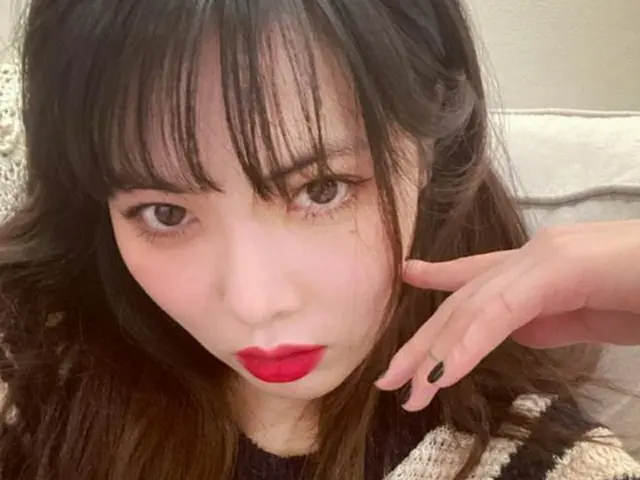 ヒョナがInstagramに数枚の写真をアップし、近況を伝えた。（提供:OSEN）