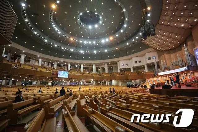 12日“復活祭”を迎えるにあたり、韓国のプロテスタント教会の半分ほどが現場で礼拝を行なうと予想されている（提供:news1）