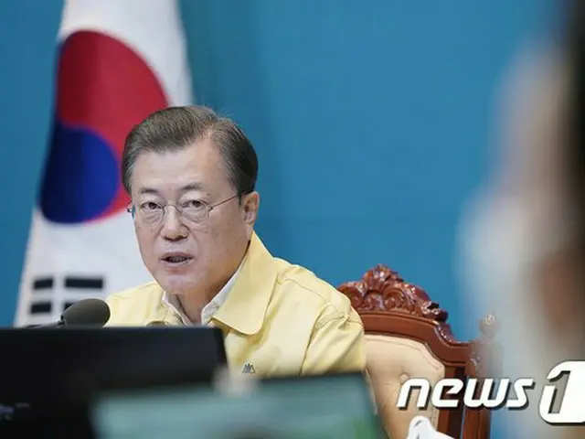 韓国の文大統領は14日「“ポストコロナ”時代を一番初めに迎える大韓民国をつくることに、国民たちがひとつとなってくれることを望む」と語った（提供:news1）