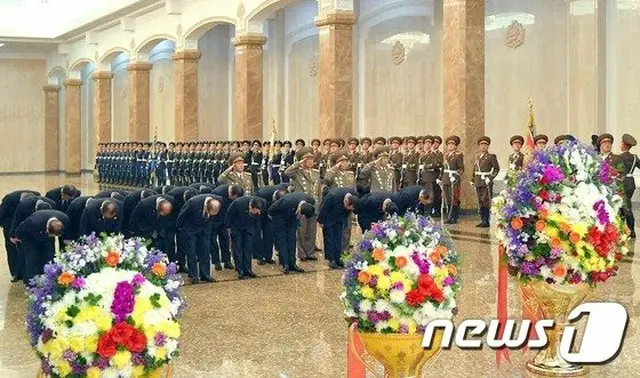 北朝鮮の金正恩国務委員長は毎年参席していた“太陽節”の参拝にその姿を見せなかった（提供:news1）
