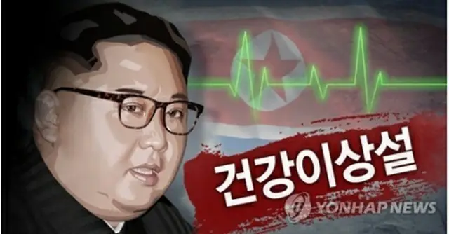 金正恩委員長の健康悪化説が報じられている（イラスト）＝（聯合ニュース）